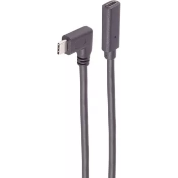 ShiverPeaks SHVP BS13-54025 - Cable USB 3.2 90° C conector macho a conector hembra 1,0 m - Cable - Digital/Datos (BS13-54025)