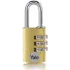 YALE YE3CB/20/121/1/GO candado 20 mm dorado candado de combinación (YE3CB/20/121/1/GO)