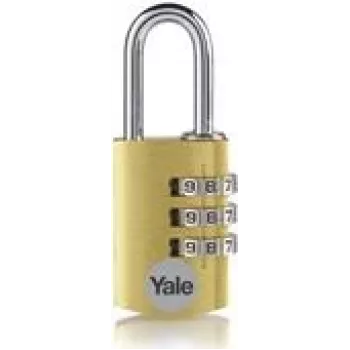 YALE YE3CB/20/121/1/GO candado 20 mm dorado candado de combinación (YE3CB/20/121/1/GO)
