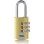 YALE YE3CB/20/121/1/GO candado 20 mm dorado candado de combinación (YE3CB/20/121/1/GO)