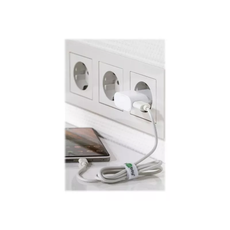 Goobay | Cargador USB con toma de corriente | 44948 | Conexión USB 2.0 A | Adaptador de red