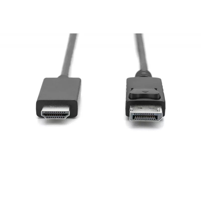 Cable adaptador DisplayPort 1.2 con bloqueo 4K 60Hz UHD Type DP/HDMI A M/M negro 2 m