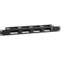 Panel de gestión de cables LOGON RAO410BL 1U negro 19 pulgadas