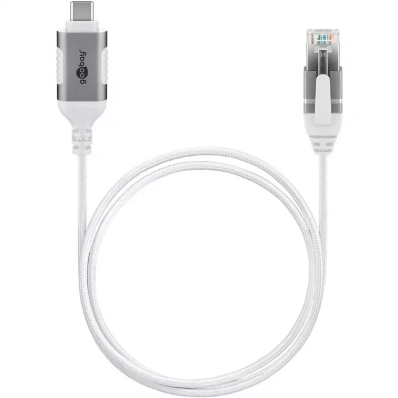 Cable Ethernet Goobay USB-C 3.1 a RJ45 fino 1 m - conecta router, módem (74385)