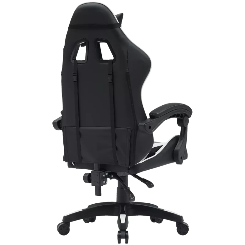 Silla gaming CANYON Core SGCH2 — negro/blanco, diseño ergonómico, altura ajustable