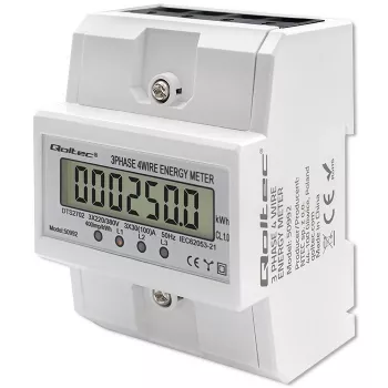 Contador electrónico trifásico QOLTEC 50992 400V 100A