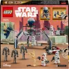 LEGO Star Wars Clone Trooper y Battle Droid Battle Pack Juguete de construcción para niños con vehículo Speeder Bike, 4 minifiguras y 5 figuras, regalo para niños