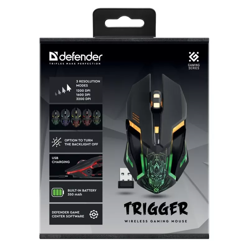 Ratón gaming inalámbrico TRIGGER GM-934