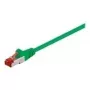 Cable de red Wentronic Goobay CAT 6, S/FTP (PiMF), verde, 10 m - LSZH libre de halógenos, cobre (68294)