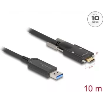 Cable óptico activo DeLOCK 83206 USB Type-A a Type-C 10 m 10 Gbit/s