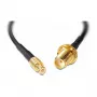 Cable coaxial DeLOCK 88578 0,2 m Negro