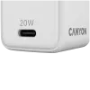Cargador CANYON CU20C GaN 20W 1xPD EU blanco