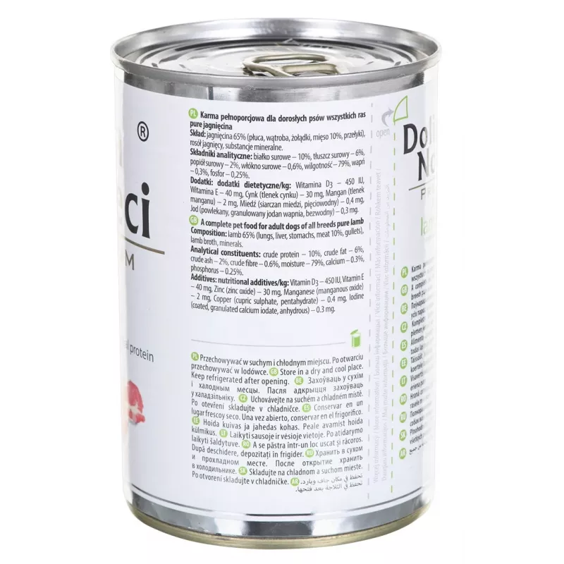 Dolina Noteci Premium cordero puro - alimento húmedo para perros - 400g