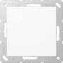 JUNG A 594-0 WW tapa ciega con anillo de soporte, blanco alpino