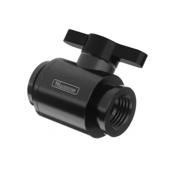 Válvula de bola Barrow TLQFS-V1, tubo de 10 mm, conexión de rosca G1/4, negra
