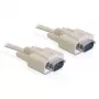 Cable serie DeLOCK RS-232 5 m beige DB-9