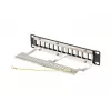 Patch panel LANBERG PPKS-9212-B 12 puertos 1U 10 pulgadas FTP