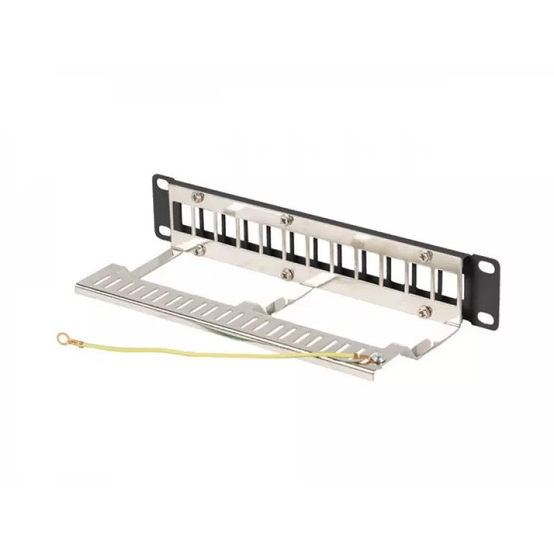 Patch panel LANBERG PPKS-9212-B 12 puertos 1U 10 pulgadas FTP