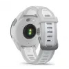 Smartwatch GARMIN Forerunner 165 — GPS, AMOLED 1,2 pulgadas, 4 GB, 5 ATM, 11 días de batería, Caja gris, Correa blanca
