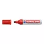 Rotulador permanente Edding 500 punta biselada rojo
