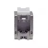 Jack Keystone Cat.6A blindado extraplano, EQUIP 767223, sin herramientas, RJ-45, plano, plata, 8 uds.