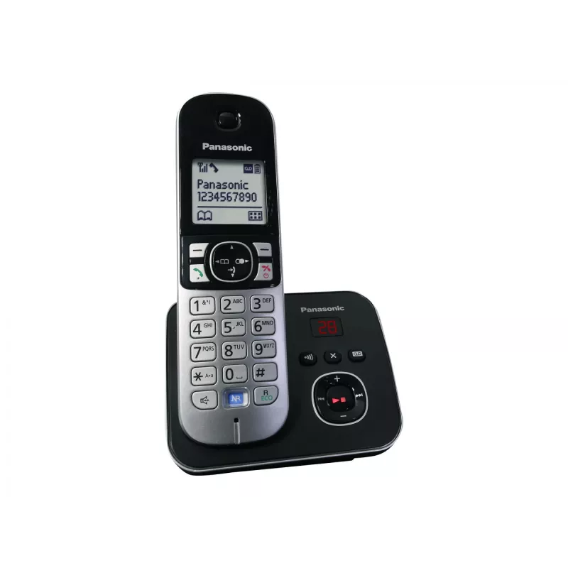 Teléfono DECT Panasonic KX-TG6821GB Negro
