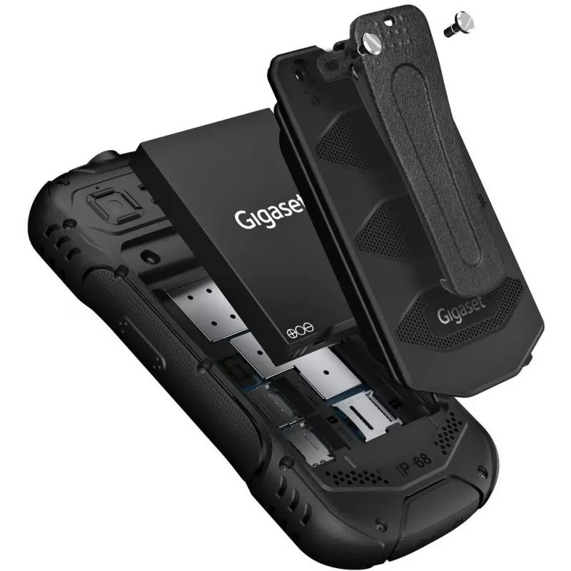 Gigaset GLX 8 Active Duo negro - Teléfono móvil - 2.500 mAh (L36853-H1223-R101)