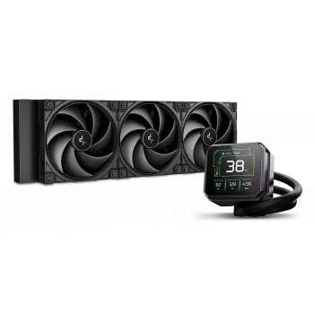 Refrigeración líquida todo en uno para CPU DeepCool SPARTACUS 360, radiador de 360 mm, 3 ventiladores de 120 mm