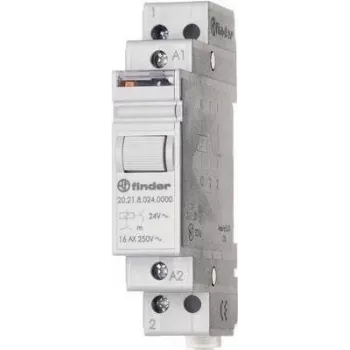 Finder Interruptor de impulso para carril DIN 1 ud. 20.21.9.012.4000 1 contacto cerrado 12 V/DC 16 A 4000 VA (20.21.9.012.4000)
