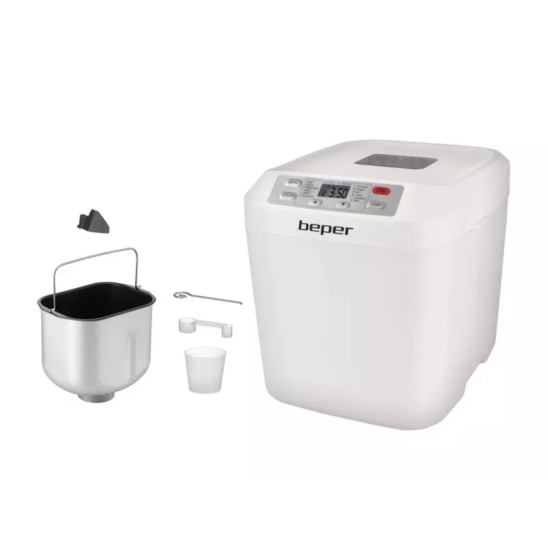 Máquina de pan Beper BC.130 — 550 W, 12 programas, panes de 600–900 g