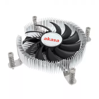 Disipador híbrido Akasa Intel LGA1700 7,5 cm Aluminio Negro