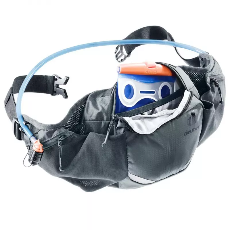 Riñonera DEUTER Pulse 3 compatible con riñones, cinturón ajustable, 3 L, grafito, 330 g