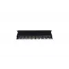 Patch Panel 19 pulgadas 24 puertos, CAT6, S/FTP, 1U, gestión de cables, negro (completo)
