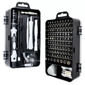Set de destornilladores de precisión Extralink, 118 en 1 destornilladores Torx y herramientas de precisión