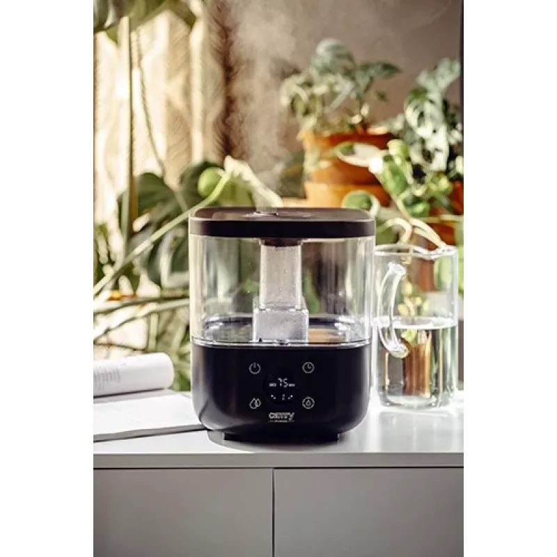 Camry | CR 7973b | humidificador | 23 W | capacidad del depósito de agua 5 L | apto para habitaciones de hasta 35 m² | ultrasónico | potencia de humidificación 100-260 ml/h | Negro