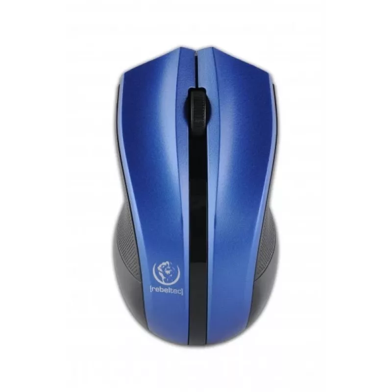Ratón óptico inalámbrico Rebeltec Galaxy azul/negro