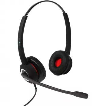 Auriculares USB binaurales Plusonic 10.2P, compatibles con BBB, conexión USB por cable, diseño binaural
