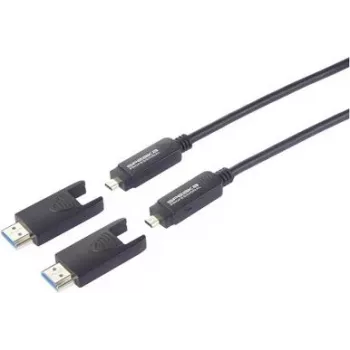 Cable de conexión HDMI de fibra óptica SpeaKa Professional conector macho HDMI-A a HDMI-Micro-D (SP-13597804)