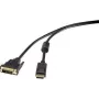 Cable de vídeo DisplayPort a DVI-D Dual Link Renkforce 1404070, 1,8 m