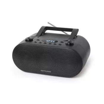 Muse | Radio portátil con Bluetooth y conexión USB | M-35 BT | Entrada AUX | Negro