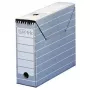 ELBA caja de archivo tric, ancho 95 mm, para A4, gris-blanco de cartón ondulado resistente, medidas: (A)95 x (P)340 x (Al)265 mm (83420)