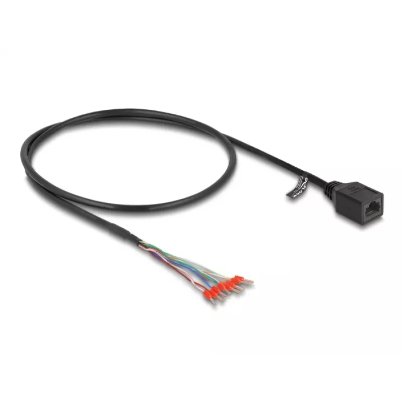 Cable de red DeLOCK 88005 RJ45 Cat.5e 0,5 m Negro