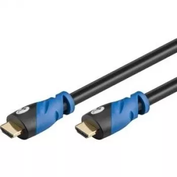 Cable HDMI™ Premium High Speed con Ethernet Wentronic Goobay, 2 m - conector HDMI™ A macho > conector HDMI™ A macho (72318)