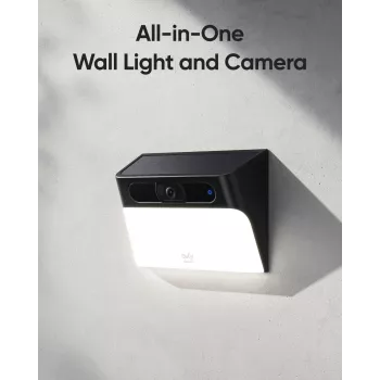 Anker Innovations Eufy Solar Wall Light Cam S120 - cámara de vigilancia de red - resistente a la intemperie - color (día/noche)