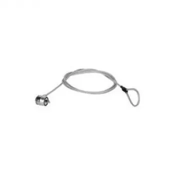 Candado para portátil Manhattan (Kensington) con dos llaves, compatible con candados Kensington estándar, cable de 1,5 m, antirrobo, cable de acero resistente – metal con funda de PVC transparente, portátil, garantía de por vida