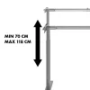 Escritorio de altura ajustable manualmente MACLEAN MC-790NG — carga máx. 60 kg, altura máx. 120 cm