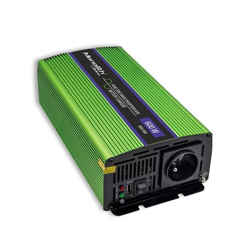 Inversor para coche Qoltec Monolith 600 W Verde 12 V
