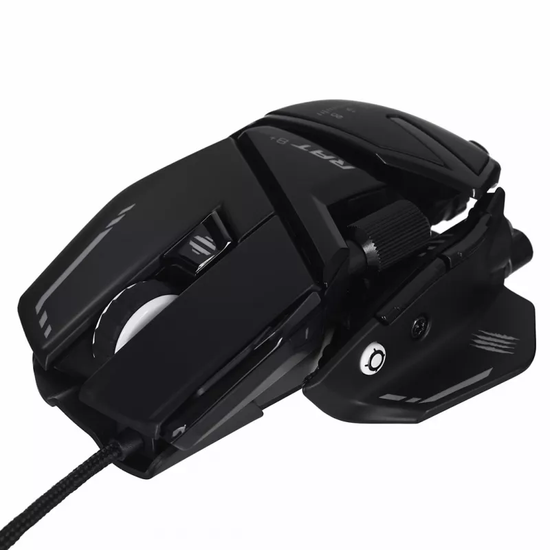 Ratón gaming MadCatz R.A.T. 8+ — Diestro, óptico, 16000 DPI, 11 botones, USB Type-A, 145 g