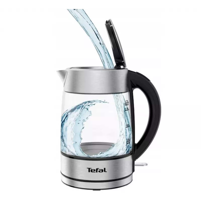 Tefal KI772D Hervidor de agua 1,7 l 2400 W Acero inoxidable, Transparente