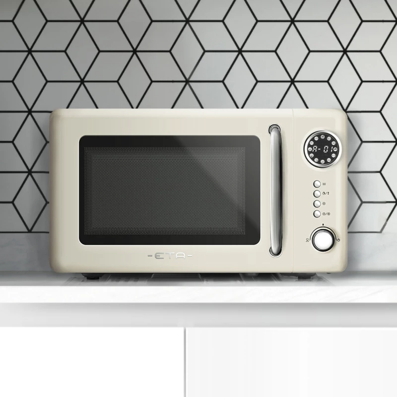 Microondas ETA Storio Beige Solo, 20 l, 700 W, 5 niveles de potencia, sobremesa